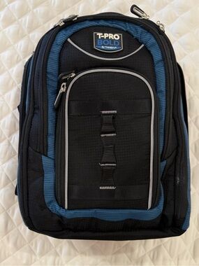 Travelpro T-Pro Bold Blue Black Laptop Travel Backpack 15.6"